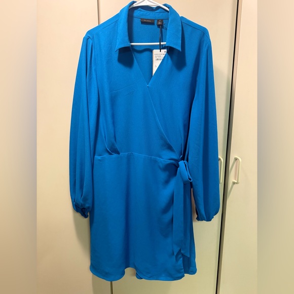 Halogen Vibrant Blue Long Sleeve Dress - Picture 1 of 9